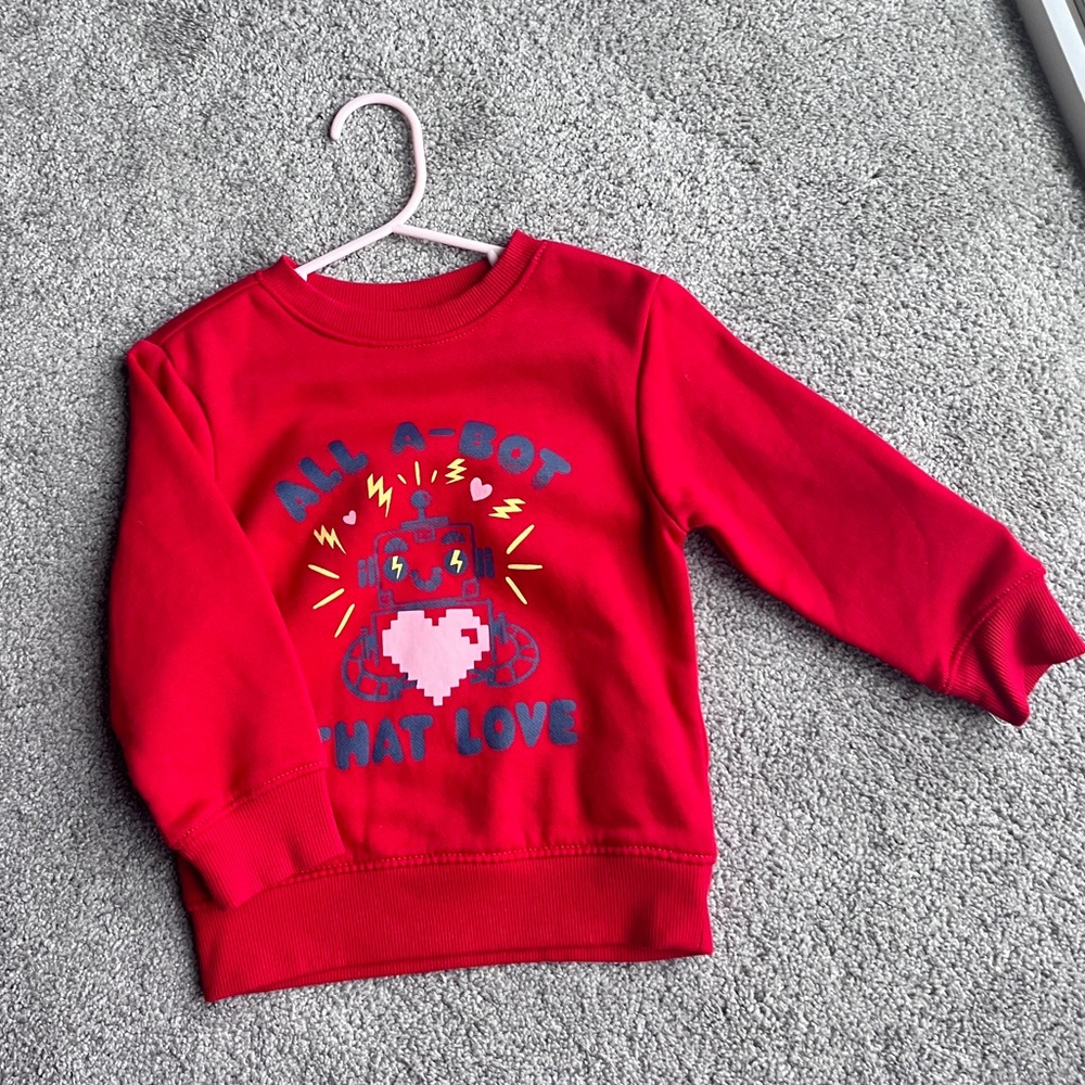 Toddler Boys Vanetine Sweatshirt 2T Old Navy